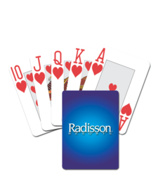 Jeux de cartes format Poker - Image stock